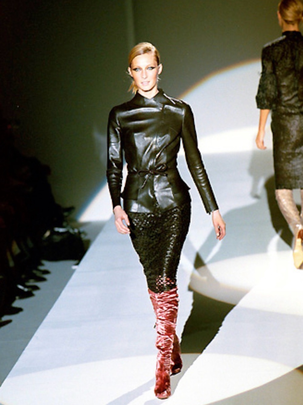 Gucci Tom Ford leather skirt